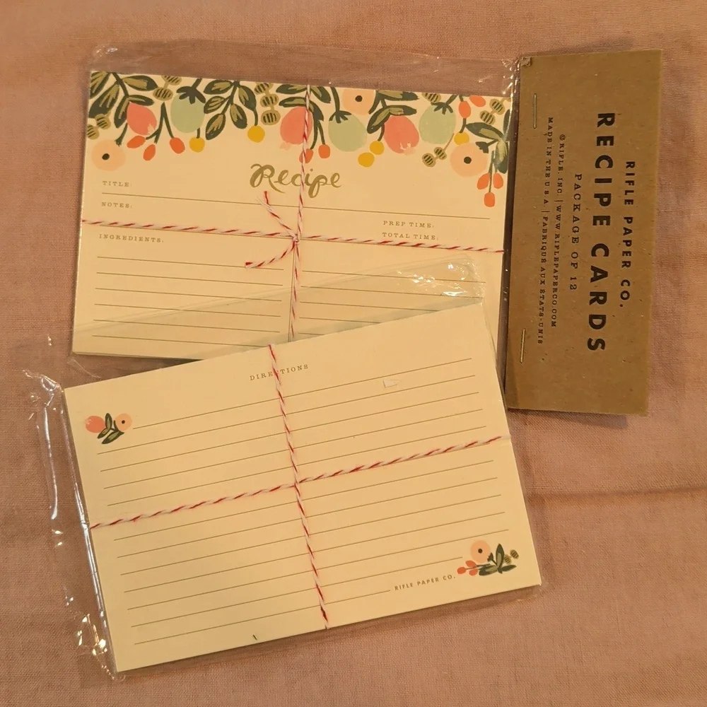 Rifle Paper Recipe Cards - Picture 2 of 2